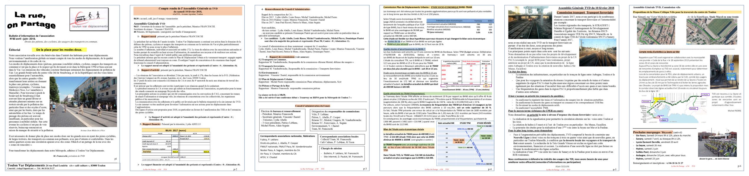 Aperçu du bulletin