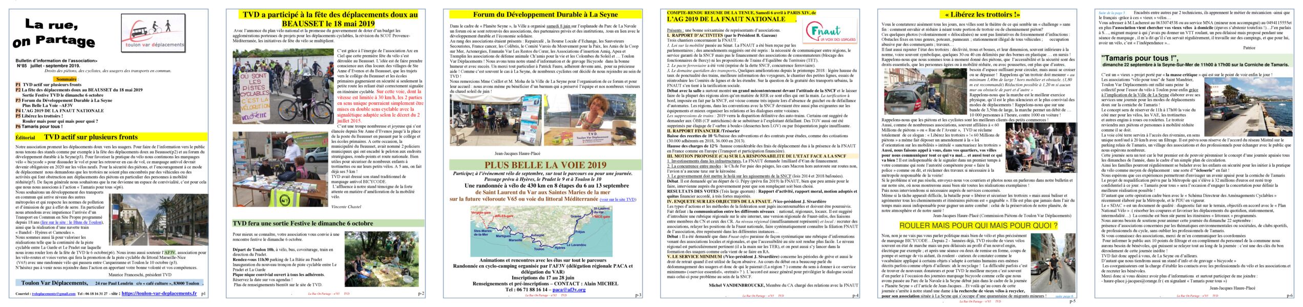 Aperçu du bulletin