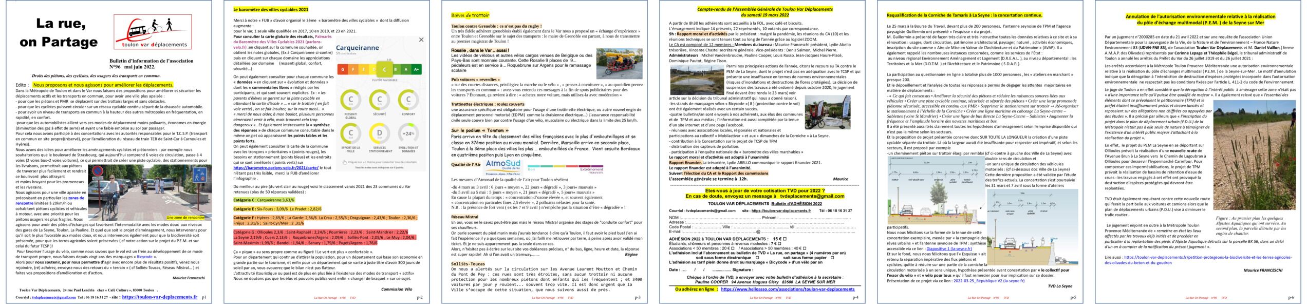 Aperçu du bulletin