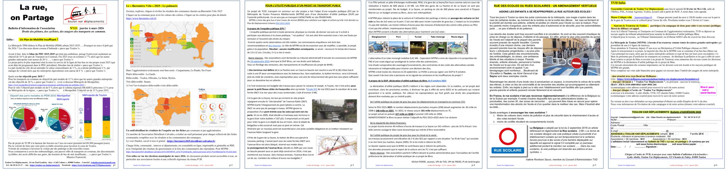 Aperçu du bulletin