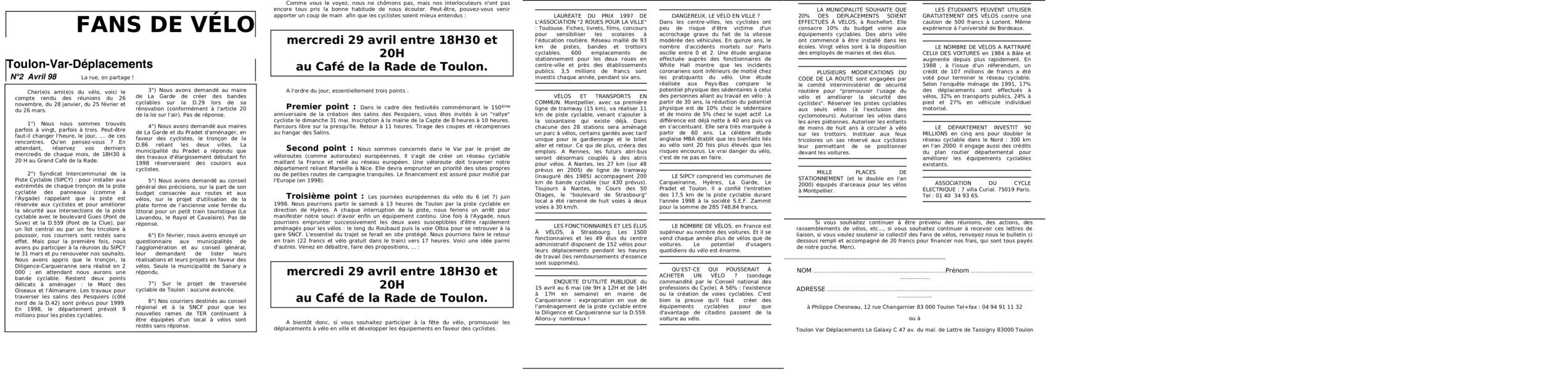 Aperçu du bulletin