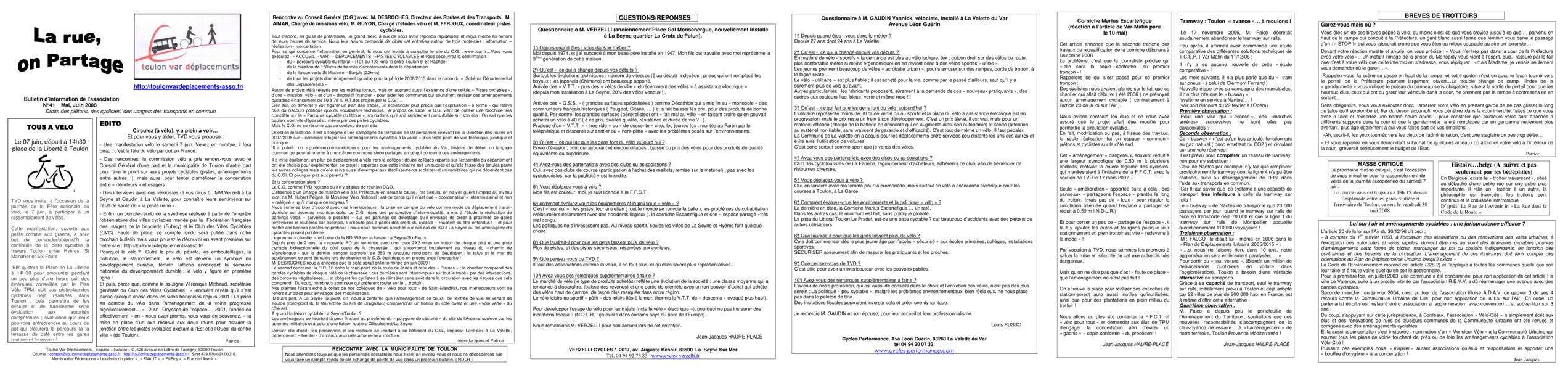 Aperçu du bulletin