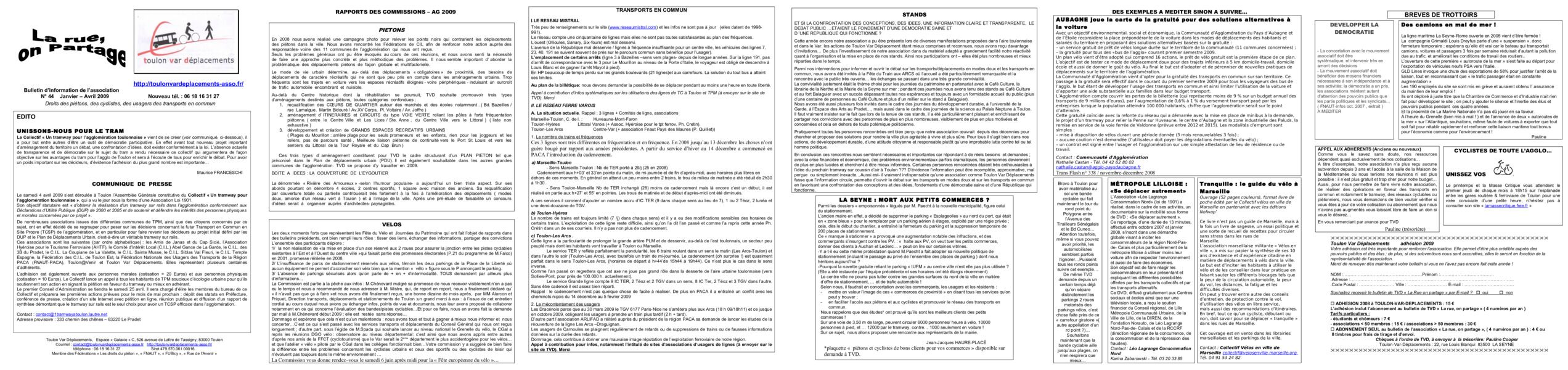 Aperçu du bulletin