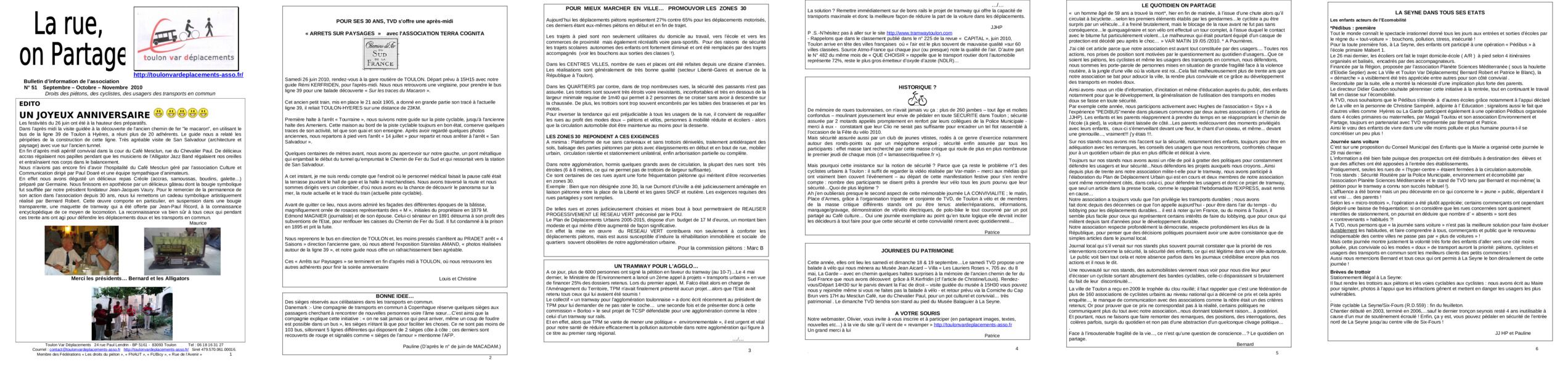 Aperçu du bulletin