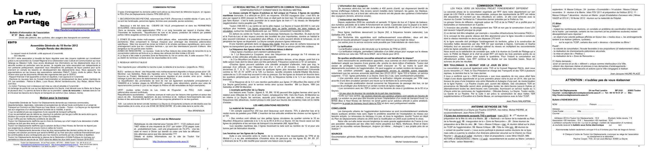 Aperçu du bulletin