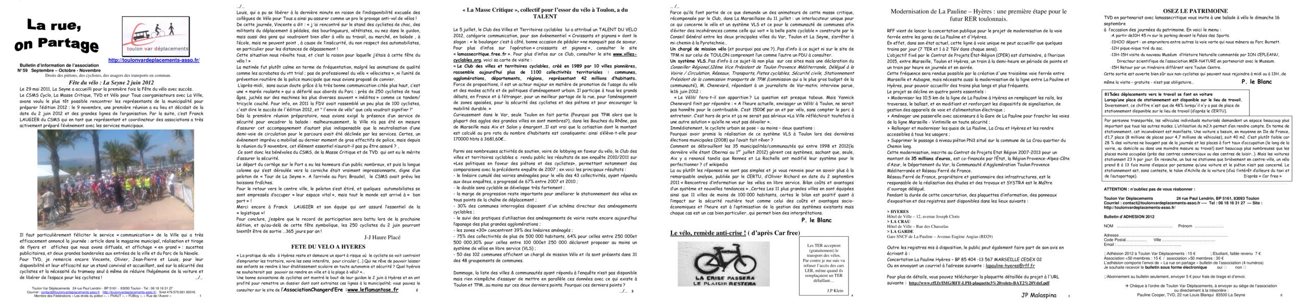 Aperçu du bulletin