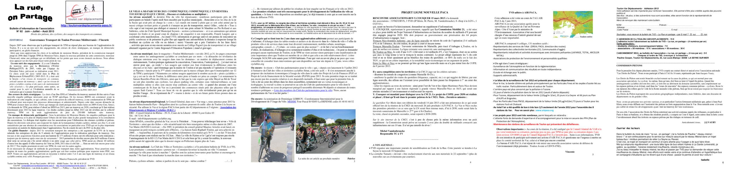 Aperçu du bulletin