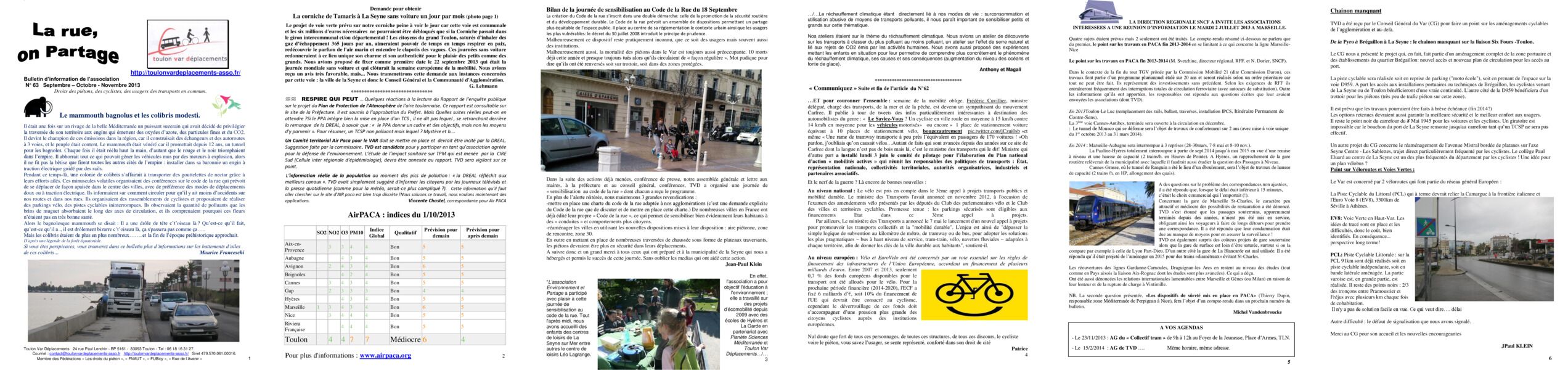 Aperçu du bulletin