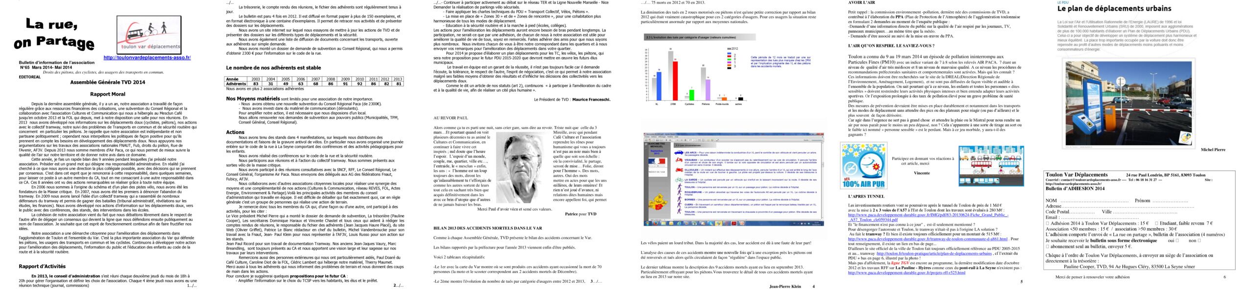 Aperçu du bulletin