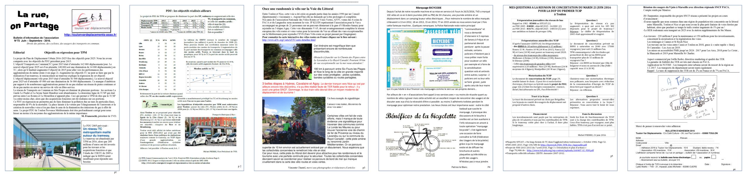 Aperçu du bulletin