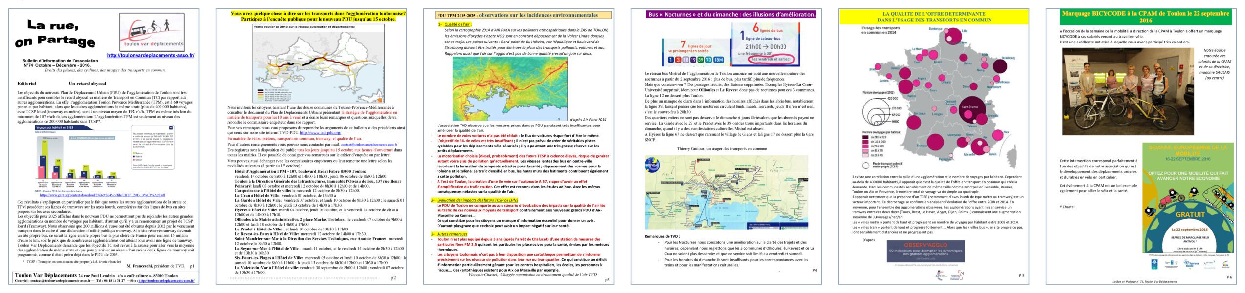 Aperçu du bulletin