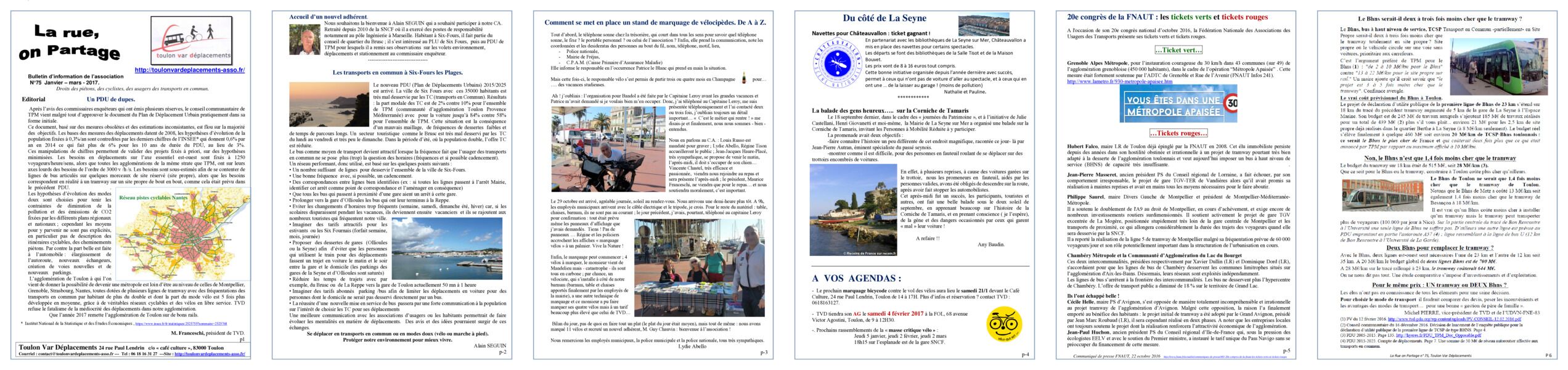 Aperçu du bulletin