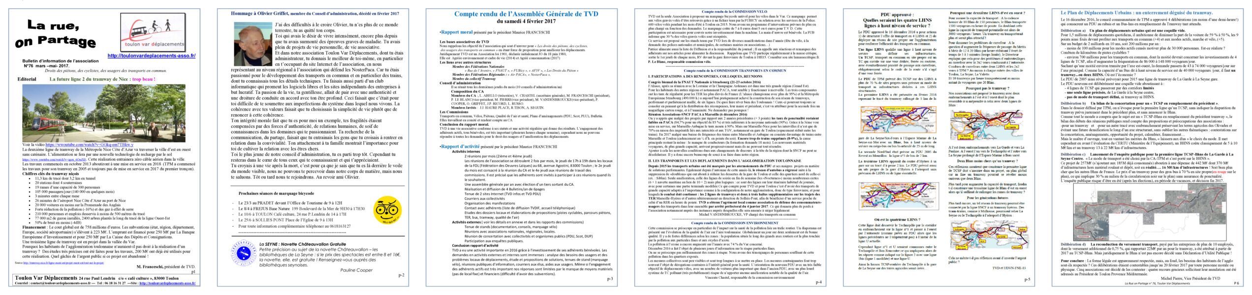 Aperçu du bulletin